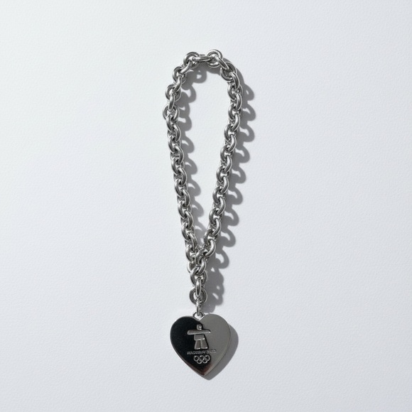 .925 2010 BIRKS olympic charm Jewelry - BIRKS Solid .925 Silver 2010 OLYMPICS HEART shaped bracelet size 7